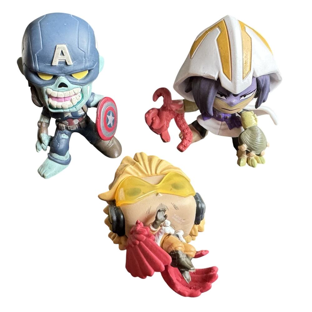 Funko Mystery Minis Lot of 3 - Marvel Zombie Captain America & My Hero Tamaki